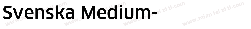 Svenska Medium字体转换